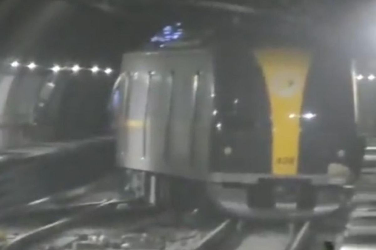 Linha 4-Amarela do metrô sofreu paralisação | Imagem: Twitter/X